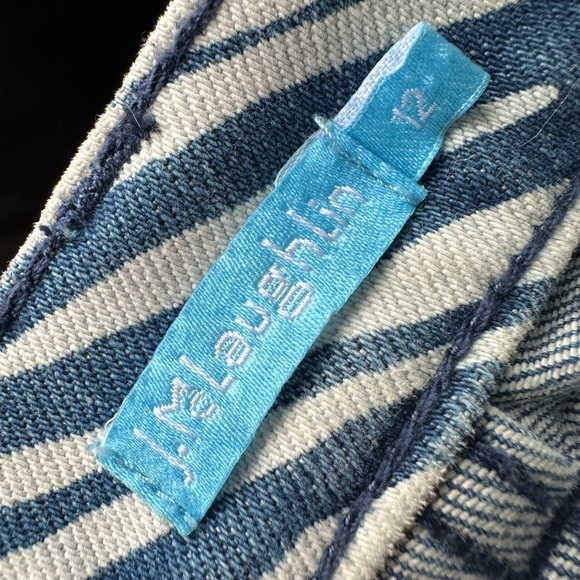 J. MCLAUGHLIN Lexi Willow Bluff Stretch Jeans zebra‎ blue size 12 skinny pants - Picture 6 of 6